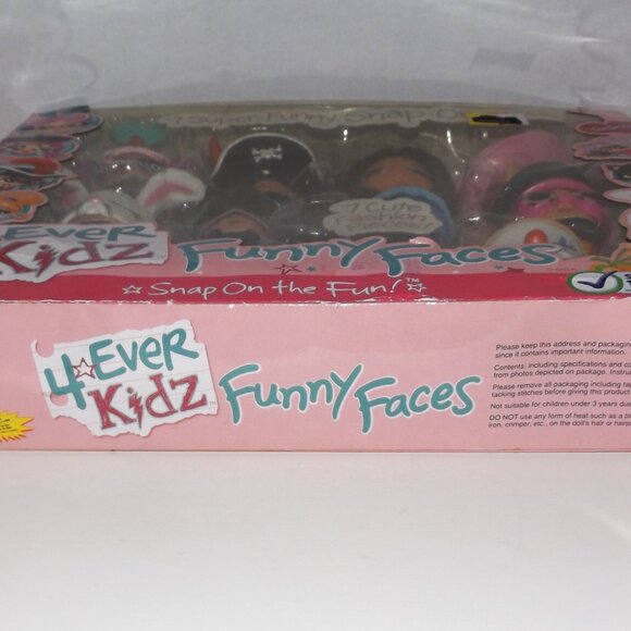 Bratz 4 Ever Kidz Funny Faces Yasmin Doll & 7 Snap On Faces New Sealed - Picture 6 of 7